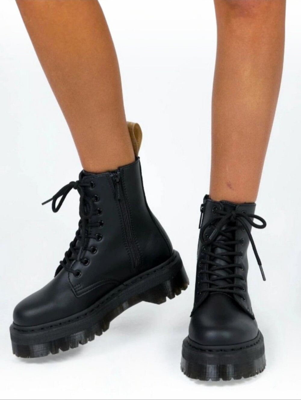 Dr. Martens V Jadon II Mono Black Vegan Platform Boots
